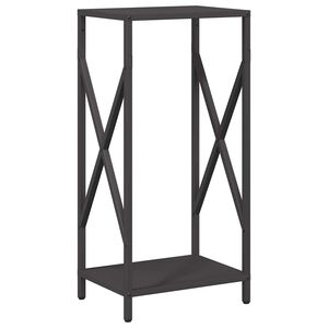 vidaXL Suporte para lenha 34x25x70 cm a&ccedil;o laminado a frio preto