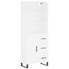 vidaXL Arm&aacute;rio alto 69,5x34x180 cm derivados de madeira branco