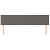 vidaXL Cabeceiras cinzento 180x5x78/88 cm couro artificial
