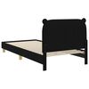 vidaXL Estrutura de Cama Infantil com Cabeceira Preto 90 x 190 cm