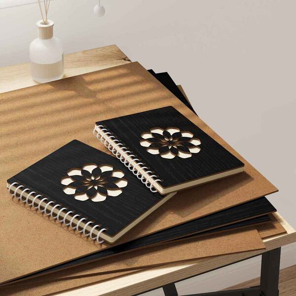 vidaXL Pain&eacute;is de Decora&ccedil;&atilde;o 50 pcs Carvalho Preto 40 x 60 x 0,27 cm