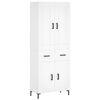 vidaXL Arm&aacute;rio alto 69,5x34x180 cm derivados de madeira branco