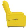 vidaXL Poltrona de massagens elevat&oacute;ria tecido amarelo