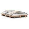 vidaXL Cama sem colch&atilde;o 120x200 cm madeira de pinho maci&ccedil;a