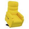 vidaXL Poltrona de massagens elevat&oacute;ria tecido amarelo