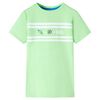 T-shirt para crian&ccedil;a verde-n&eacute;on 104