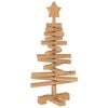 vidaXL &Aacute;rvore de Natal de Madeira KOTKA 60 cm Madeira de Pinho Maci&ccedil;a