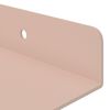 vidaXL Prateleira Flutuante 4 pcs Rosa 60 x 8,5 x 2,5 cm A&ccedil;o