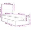 vidaXL Estrutura cama otomana colchões 80x200 cm veludo cinzento claro
