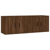 vidaXL M&oacute;veis de TV de parede 2 pcs 57x34,5x40 cm carvalho castanho