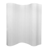 vidaXL Biombo/divisória de sala 250x165 cm bambu branco