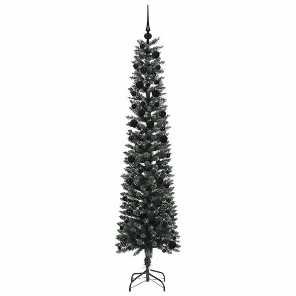 vidaXL &Aacute;rvore de Natal Artificial Verde 240 cm PVC, Pl&aacute;stico e A&ccedil;o