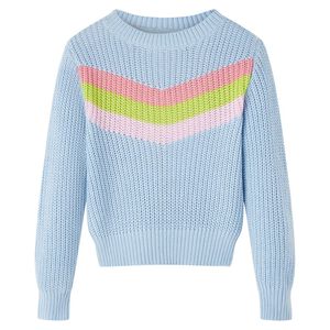 Camisola de malha para crian&ccedil;a azul 104