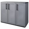 vidaXL M&oacute;vel de arruma&ccedil;&atilde;o para jardim 102x37x84 PP cinzento e preto