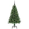 vidaXL &Aacute;rvore de Natal Artificial Verde 120 cm PVC, A&ccedil;o e Pl&aacute;stico