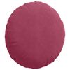 vidaXL Almofadas de Assento 2 pcs Vinho Vermelho &Oslash; 40 x 13 cm Veludo