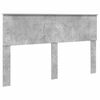vidaXL Estrutura da Cama com cabeceira Cinza Concreto 150 x 200 cm