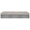 vidaXL Estrutura de cama de casal 135x190 cm cinzento sonoma