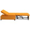 vidaXL Sof&aacute;-cama retr&aacute;til Amarelo Escuro 194 x 50 x 82 cm tecido