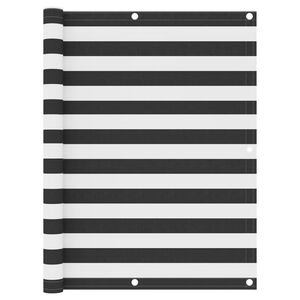 vidaXL Tela de varanda 120x300 cm tecido Oxford antracite e branco