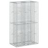 vidaXL Cama elevada de gabi&atilde;o 90 x 50 x 150 cm A&ccedil;o Galvanizado