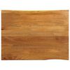 vidaXL Tampo de mesa c/ borda viva 110x80x2,5 cm mangueira maci&ccedil;a