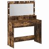 vidaXL Mesa de vestir Carvalho Defumado 100 x 41 x 135 cm