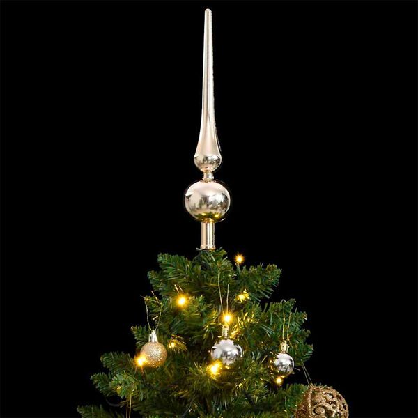 vidaXL &Aacute;rvore Natal artificial articulada 150 luzes LED e bolas 120 cm