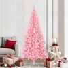 vidaXL &Aacute;rvore de Natal com 300 LEDs com suporte Rosa 210 cm PVC