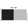 vidaXL Toldo lateral retr&aacute;til 140x300 cm preto