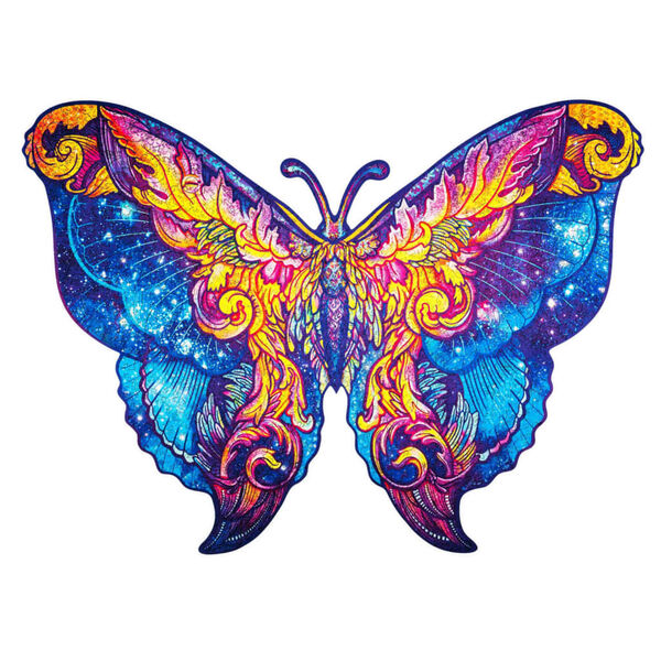 UNIDRAGON Puzzle madeira 700pcs Intergalaxy Butterfly Royal S. 60x44cm
