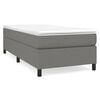 vidaXL Estrutura de cama com molas 80x200 cm tecido cinzento-escuro