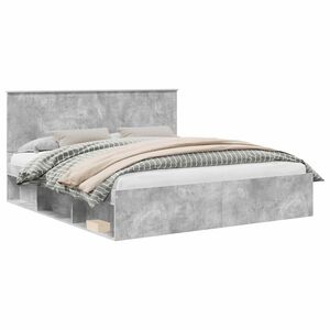 vidaXL Estrutura da Cama Cinzento Cimento 180 x 200 cm