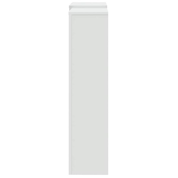 vidaXL Cobertura de radiador 205x21,5x83,5 cm derivados madeira branco