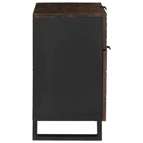 vidaXL Arm&aacute;rio de Cabeceira com gaveta Nogueira 50 x 33 x 60 cm