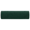 vidaXL Almofadas decorativas 2 pcs Ø15x50 cm veludo verde-escuro