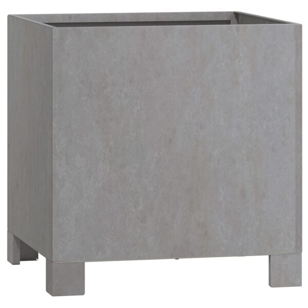 vidaXL Vaso/floreira com pernas 30x30x30 cm aço corten cor enferrujado