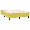 vidaXL Cama box spring c/ colch&atilde;o e LED 140x190 cm tecido verde