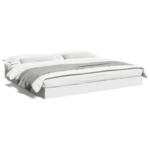 vidaXL Estrutura de cama sem colch&atilde;o 180x200 cm branco