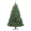 vidaXL &Aacute;rvore de Natal Articulada Artificial Verde 240 cm PVC e Metal