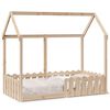 vidaXL Cama infantil formato casa 80x160 cm madeira de pinho maciça
