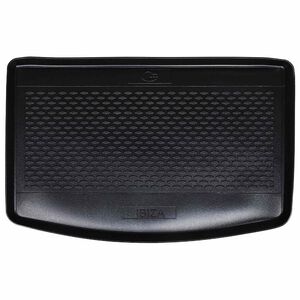 vidaXL Tapete de Porta-Malas Preto Borracha