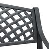 vidaXL Banco de jardim 102 cm alum&iacute;nio fundido preto