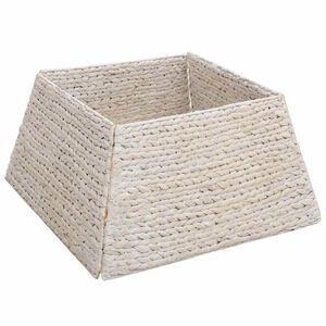 vidaXL Collar para &Aacute;rvore de Natal Quadrado Branco 50 x 50 x 25 cm