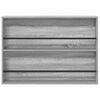 vidaXL Estante de Revistas Cinza Sonoma 100 x 12 x 70 cm