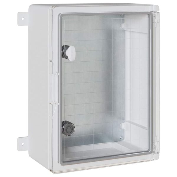 vidaXL Arm&aacute;rio de Controle Cinzeto 30 x 19,5 x 40 cm Pl&aacute;stico ABS