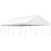 vidaXL Gazebo com telhado 11,15x5,88x3,75 m polietileno branco