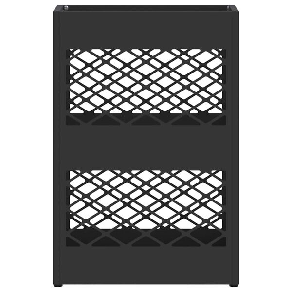 vidaXL Suporte de Guarda-Sol Preto 28 x 12 x 41 cm Aço