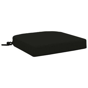 vidaXL Almofada para Assento de 1 Pe&ccedil;a SOEST 100% Poli&eacute;ster Preto