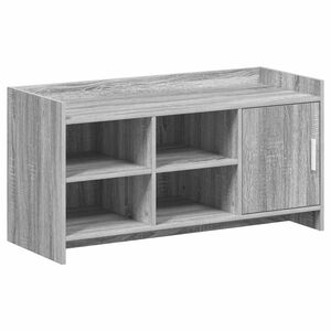 vidaXL Arm&aacute;rio de Sapatos com porta Sonoma cinzento 100 x 39,5 x 51 cm